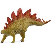 Schleich Stegosaurus (15040), Dinosaurier mit feuerroter Knochenplattenreihe, ca. 20 x 5 x 10,2 cm