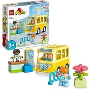LEGO 10988 DUPLO Die Busfahrt Set, Bus-Spielzeug zum Aufbau sozialer Fähigkeiten, Motorikspielzeug mit Fahrzeug und Figuren, pädagogisches Geschenk für Kleinkinder, Jungen und Mädchen ab 2 Jahren