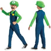 Disguise Luigi Fancy Dress Intl, Kinderkostüm aus hochwertigen Materialien, Eintrittskarte ins Pilzkönigreich