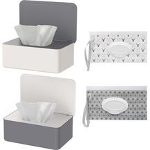 Bild für 2 Stück Feuchttücher Box und 2 Stück Feuchttücher Tasche Set