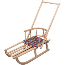 Bild für Premium Holzschlitten mit Polster