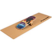 Bild für "Indoorboard Classic Balance Board + Matte + Rolle Holz / Kork"