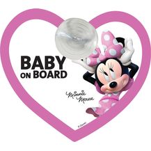 Image for Disney Minnie Autoschild Baby On Board Minnie Mickey Mouse Saugnapf