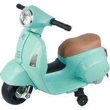 Bild für TURBO CHALLENGE 119151 Gepäckträger Vespa GTS Elektro-119151 – Wassergrün – Akku 6 V + USB-Ladegerät im Lieferumfang enthalten – Gewicht max. 25 kg – ab 2 Jahren