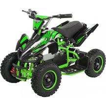 Bild für Elektro Quad Miniquad Kinder Racer 1000 Watt Pocket Kinderquad Pocketbike ATV (Schwarz/Grün)