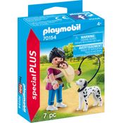 PLAYMOBIL Special Plus 70154 'Mama mit Baby und Hund', 7 Teile, ab 4 Jahren