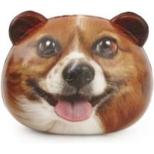 Bild für Kikkerland stressball Hund 8 x 7 cm Polyurethan braun