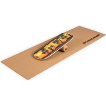 Bild für "Indoorboard Classic Balance Board + Matte + Rolle Holz / Kork"