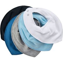 Bild für Pippi lätzchen Bandana Polycotton blau/weiß/grau Einheitsgröße 5 Stück