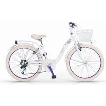 Bild für MBM Mädchenfahrrad Jugendfahrrad Fleur Mod. 204 weiß-lila RH 34 cm 24 Zoll