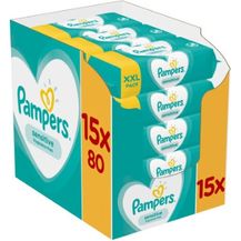 Bild für Pampers Sensitive Baby Feuchttücher 1200 Tücher (15 x 80)