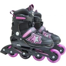Bild für Inline Skates mit Stern in pink/schwarz