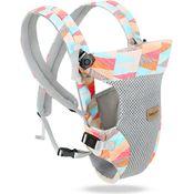 SONARIN Leichte Atmungsaktive Babytrage,4-in-1 3D Air Mesh Ergonomisch Babytragetasche Kindertrage Baby Tragesystem für Neugeborene ab Geburt 0-36 Monate,Bauchtrage Rückentrage(Mehrfarbig)