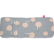 Bild für Auflage für Kinderwagen, Tragetasche und Buggy, Anti-Stoß mit Memory Foam mit Sommer- und Winterseite (Kleckse apricot)