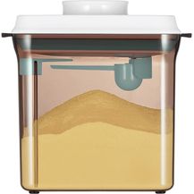 Bild für 1. 7L, Luftdichte Milchpulver-Spender, Tragbarer Milchpulver-Kasten, Milchpulver Portionierer, Milchpulver Behälter mit Löffel, zur Aufbewahrung von Baby Milchpulver, Obst, Lebensmitteln(Braun)