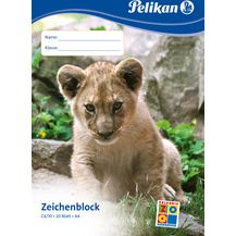 Bild für Pelikan Zeichenblock DIN A4 mit 20 Blatt in guter Schulqualität