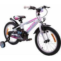 Bild für OMEGA BIKES Master Kinderfahrrad für Mädchen und Jungs ab 4-7 Jahre, 16 Zoll Aluminiumrahmen, Handbremse, Hilfsräder, Kinderrad Classic, Fahrrad für Kinder (weiß)