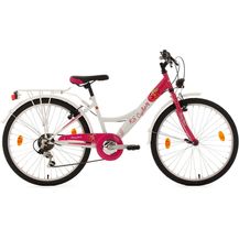Bild für Kinderfahrrad 24'' Cherry Heart 6 Gänge weiß-pink RH 36 cm KS Cycling