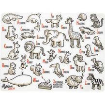 Bild für Sigikid ABC Tischunterlage Platzset englisch 40 x 30 cm