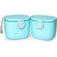 Bild für Termichy Milchpulver Portionierer, Milchpulver-Spender, 250g luftdichter tragbarer Milchpulver-Behälter für Reisen, mit Schaber und Löffel (Blau, 2 Stücke)