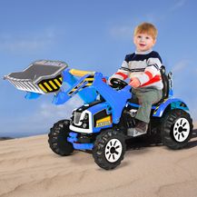 Bild für COSTWAY 12V Kinder Bagger, Kinderbagger 2,5-5 km/h, Sitzbagger mit Schaufel, Elektro Bagger Spielzeug, Sandbagger mit Vor-/Rückwärtsschalter, Aufsitzbagger für Kinder von 3 bis 8 Jahren (Blau)