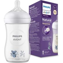 Bild für Philips Avent Natural Response Babyflasche – 260 ml Baby-Milchflasche, BPA-frei für Babys ab 1 Monat, Koala-Muster (Modell SCY903/67)