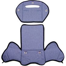 Bild für BAMBINIWELT Ersatzbezug Sitzkissen Bezug Auflage für Fahrradsitz kompatibel mit Römer Jockey meliert MOD 4 (blau meliert (Modell 4)