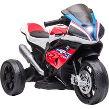 Bild für HOMCOM Kinder Elektro-Motorrad Kindermotorrad 6V Elektrofahrzeug Elektro-Dreirad Kinderfahrzeug mit 3 Musikmodi 2,5km/h Elektromotorrad für Kinder ab 18 Monaten PP Metall Rot 82,5 x 42 x 54 cm