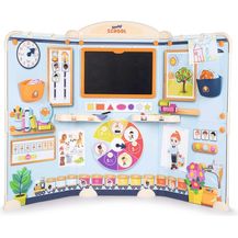 Bild für Große Schule mit Tafel und viel Zubehör (Bunt)