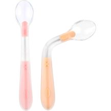 Bild für Vicloon Babylöffel,Baby Fütterlöffel lernen Löffel aus Extra Weich Silikon, BPA Frei, Soft Perfekte Selbst Biegsame Lernlöffel Fütterung Training Löffel (Rosa und Gelb)