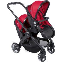 Image for Chicco Fully Twin Kinderwagen Zwillingswagen, Wanne und Buggy umbaubar rot (Red Passion)