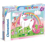 Clementoni Supercolor-Puzzlespiel Einhorn 104 Teile