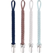 Bild für BASICSLIFE Schnullerkette Baby for Junge, 4 Pack BPA-FREI Schnuller Halter Leinen Set, Passt Alle Schnuller Baby Zahnen Spielzeug, Baby Dusche (For Junge)