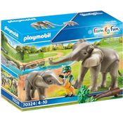 PLAYMOBIL 70324 Elefanten im Gehege