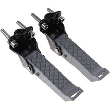 Bild für faltbar Fußstützen mit Riemen schwarz / grau