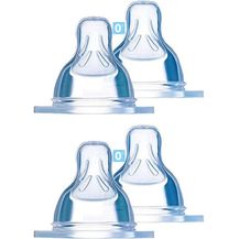 Bild für MAM Sauger 0 Gr. 0 feinste Sauglochgröße 4er Pack // speziell für Früh- und Neugeborene // ideal für Muttermilch & Pre-Nahrung