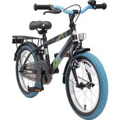 Kinderfahrrad Bikestar 16 Zoll - Modern Schwarz & Blau