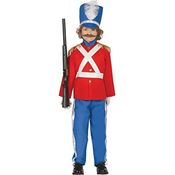 Guirca Soldaten Kostüm für Jungen - Größe 110-146 - Kinder Fasching Karneval, Größe:110/116