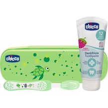 Bild für Chicco Oral Set inklusive Zahnbürste und Zahnpaste Erdbeere mit Flourid
