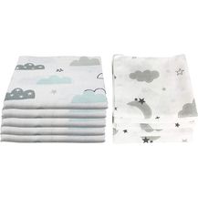 Bild für 10x Spucktücher Mullwindeln Baby Baumwolle 80x70 cm 