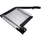 Rayher Papierschneidegerät 2 in 1, 54,3 x 39 x 7,8 cm, Hebel Plus Rollen Schneider, Pappmaché, transparent/schwarz, 56 x 29 x 21 cm