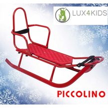 Bild für Schlitten mit Rücklehne und 100 Kg Tragkraft Piccolino by Lux4Kids Racing Red