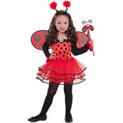 amscan 997655 Kinderkostüm Ballerina-Käfer, rot/schwarz, 3-4 Jahre