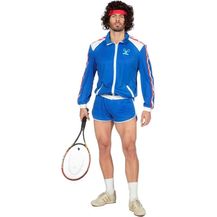 Bild für 80er Jahre Tennisstar Retro Trainingsanzug Tennisspieler 80`s Wimbledon McEnroe Trash Herren-Kostüm