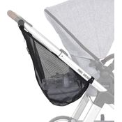 ABC Design Einkaufstasche – Kinderwagennetz zur praktischen Aufbewahrung von Einkäufen, Wickelutensilien & mehr – Mit Reißverschluss – Farbe: Black