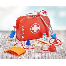 Bild für spielset Arztkoffer Junior 25 x 18 cm rot 8-teilig