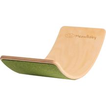 Bild für MeowBaby Balance Board grün mit Filz 80x30 cm aus Holz für Kinder