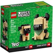 Lego BrickHeadz 40440 'Deutscher Schäferhund', 247 Teile, ab 8 Jahren