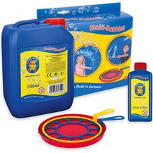 Bild für PUSTEFIX Nachfüllkanister + Multi Bubbler I 2,5 l Seifenblasenflüssigkeit I Bunte Bubbles Made in Germany I Seifenblasenspielzeug für Hochzeit