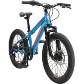 BIKESTAR Kinder Jugend Mountainbike 20 Zoll ab 6 - 7 Jahre | 7 Gang Hardtail MTB Scheibenbremse Federgabel | Blau